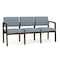 Lesro 3 Seat Tandem Seating W/ No Center Arms, 65 in W 26 in L 31.5 in H, Lenox Series LW3101 - alternate 1